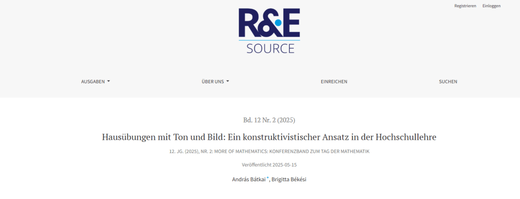 Hausübungen neu gedacht: Erklärvideos im Mathematikstudium